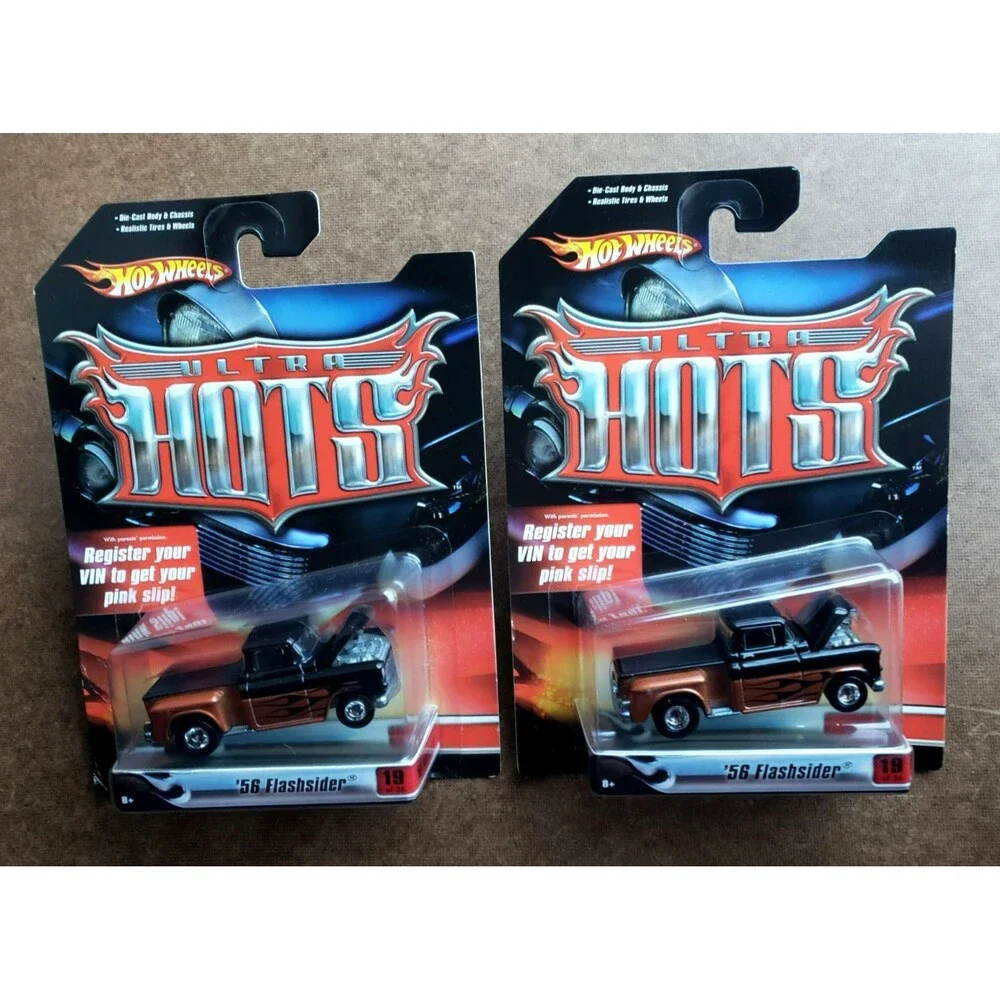 2007 Hot Wheels '56 FLASHSIDER Black & Brown ULTRA HOTS RR L0079 #19/36 LOT OF 2